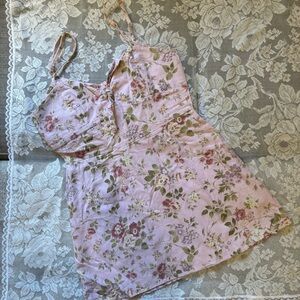 Reformation Floral Pink Mini Dress